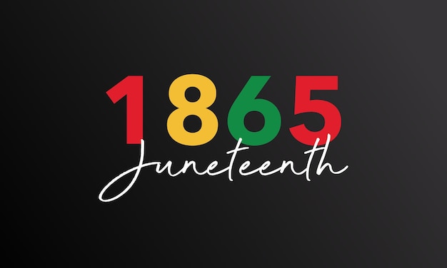 Juneteenth Freedom Day Background Design Vector Illustration