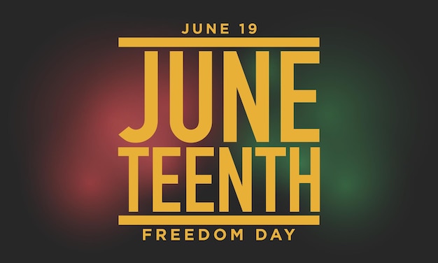 Juneteenth 自由の日の背景デザイン