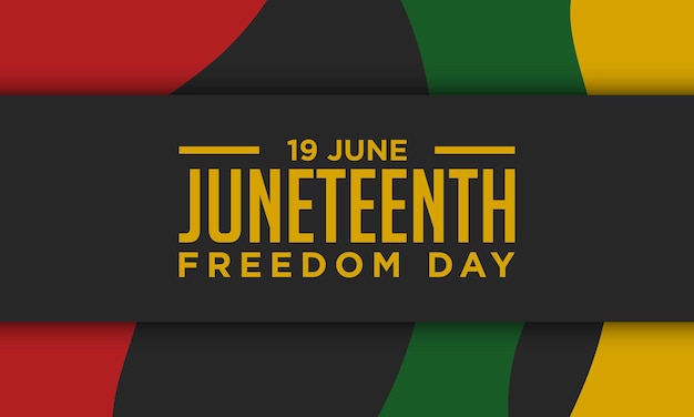 벡터 juneteenth 자유의 날 배경 디자인