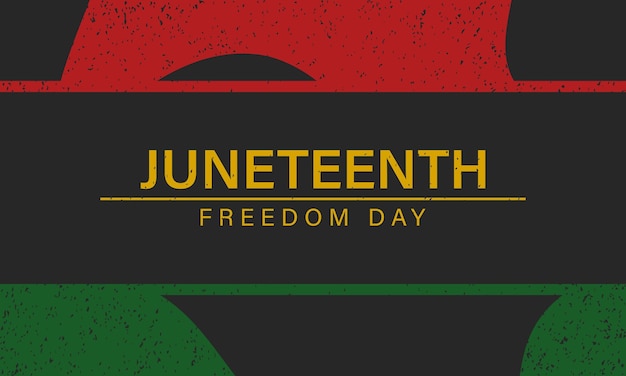 벡터 juneteenth 자유의 날 배경 디자인