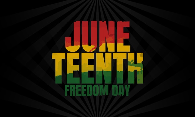 Juneteenth freedom day background design