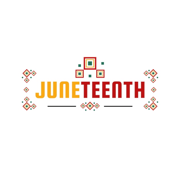 国際的な瞬間のための Juneteenth 自由の日デザイン