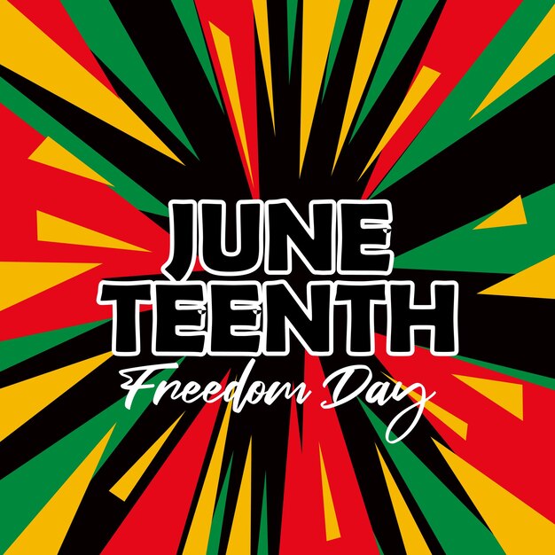 Vector juneteenth freedom day juneteenth vector