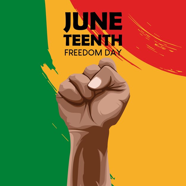 Juneteenth freedom day Juneteenth vector