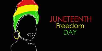 Vector juneteenth freeish juneteenth independence day freeish design of banner black lives matter