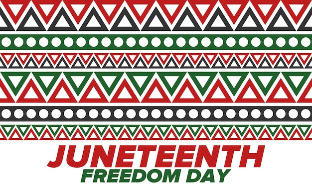 Vector juneteenth independence day freedom or emancipation day africanamerican heritage vector art