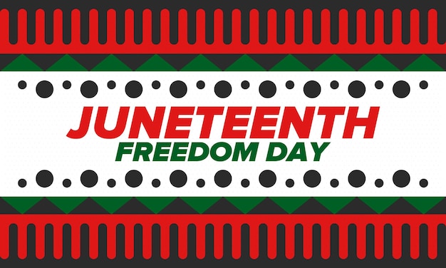 벡터 juneteenth 독립 기념일 자유 또는 해방의 날 africanamerican 유산 벡터 아트