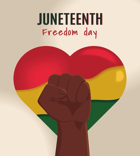 Juneteenth kaart lay-out