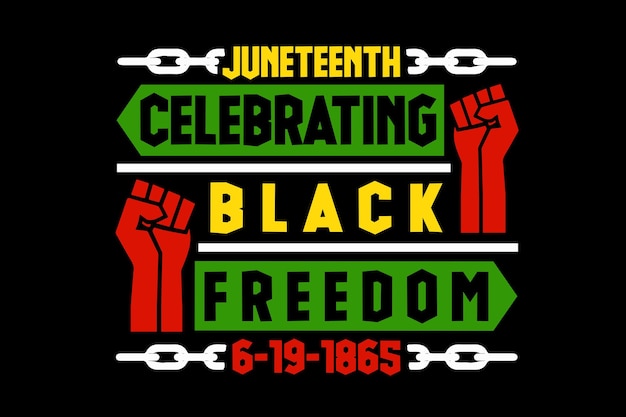 Juneteenth svg ontwerp