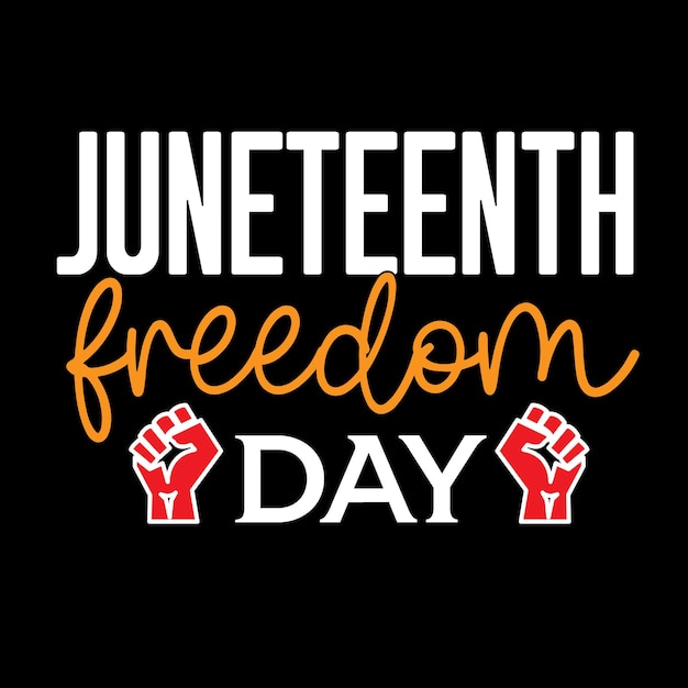 Vettore juneteenth svg t-shirt design