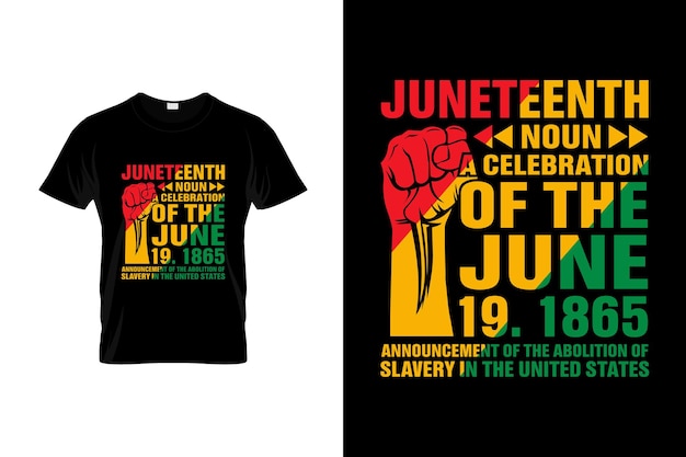 Juneteenth 티셔츠 디자인 또는 Juneteenth 포스터 디자인, Juneteenth 지수, Juneteenth 타이포그래피