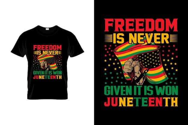 Juneteenth 티셔츠 디자인 또는 Juneteenth 포스터 디자인, Juneteenth 지수, Juneteenth 타이포그래피