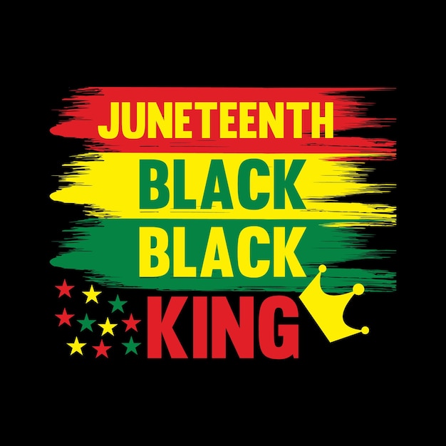 Juneteenth T 셔츠 디자인 프리미엄 벡터