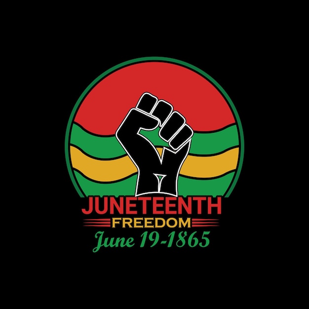 Vector juneteenth t shirt designcelebreting black freedom day t shirt designblack history t shirt design