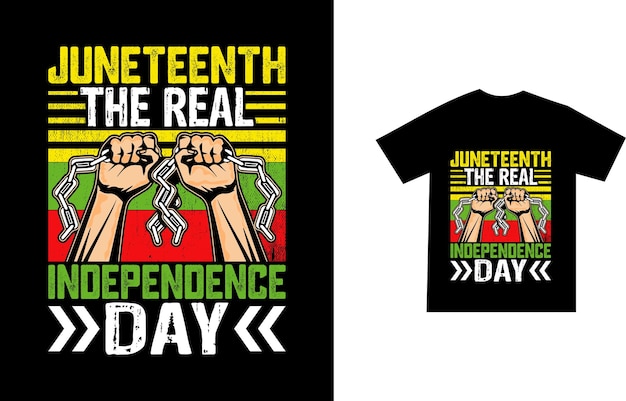 Juneteenth Tshirt design Black history month And 19th June freedom day