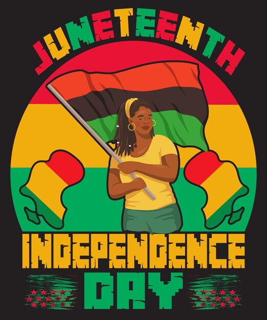 Vector juneteenth tshirt design independence day tshirt design4th of july tshirt design