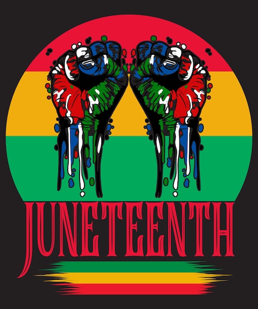 Design della maglietta di juneteenth design della maglietta del giorno dell'indipendenza design della maglietta del 4 luglio