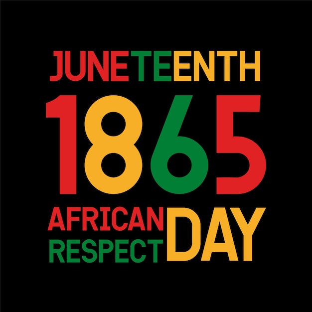 Juneteenth tshirt design premium vector