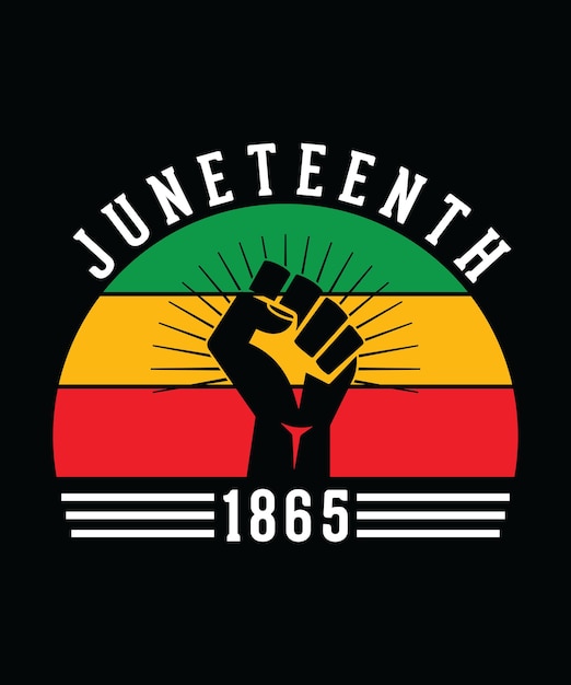 Vector juneteenth tshirt design