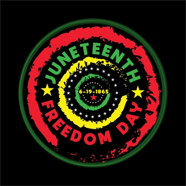 Vector juneteenth tshirt design