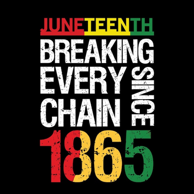 Vector juneteenth tshirt design