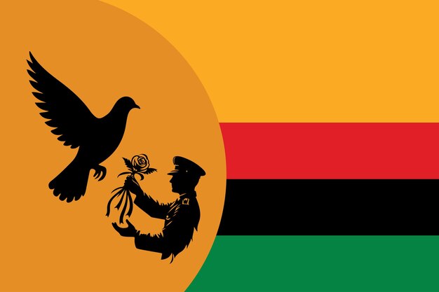 Juneteenth vrijheid dag met duif vlucht silhouet afrikaanse vlag banner poster horizontale vector