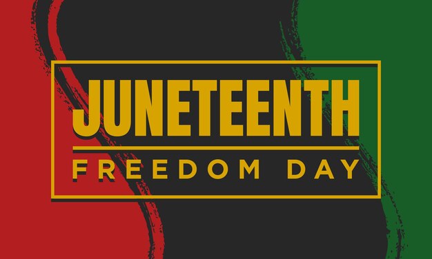 Juneteenth Vrijheidsdag Achtergrond Ontwerp