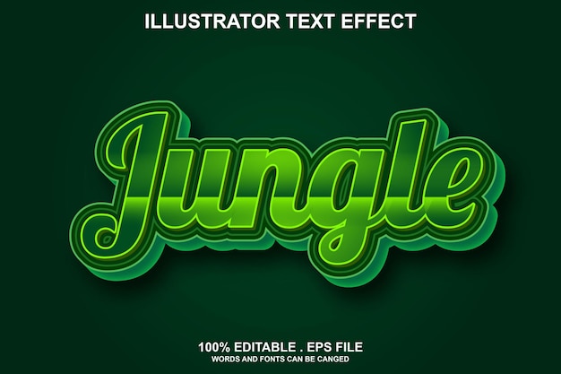 junggle text effect editable