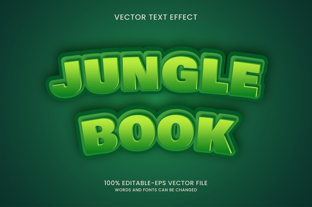 Jungle book text effect style