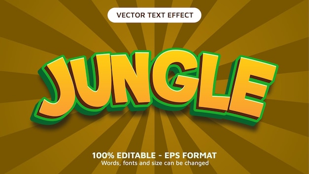 Jungle Brown Yellow 3d Text Effect