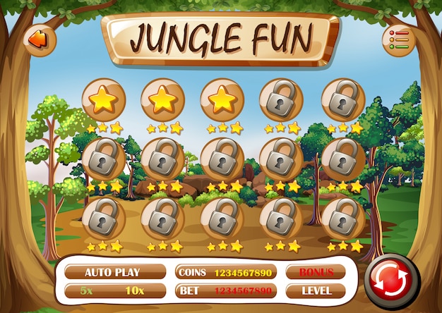 A jungle fun template