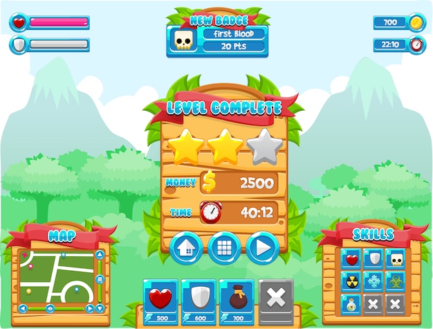 Jungle Game interface