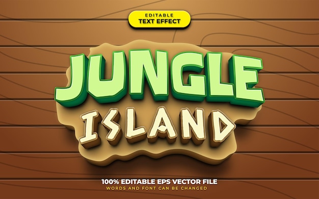 Stile effetto testo jungle island