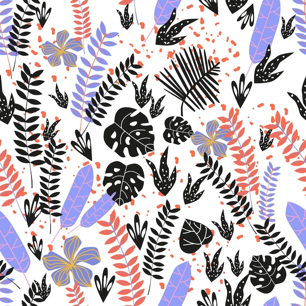 Vector jungle leaves