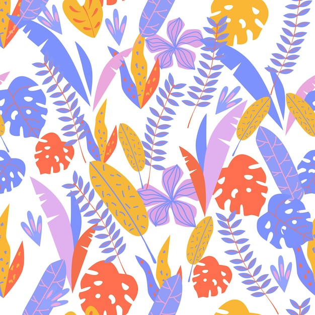 Vector jungle leaves