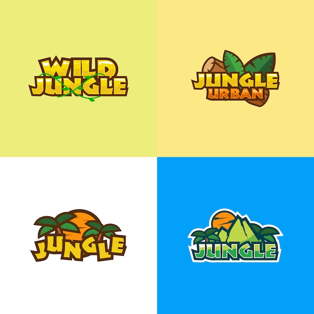 Vector jungle logo