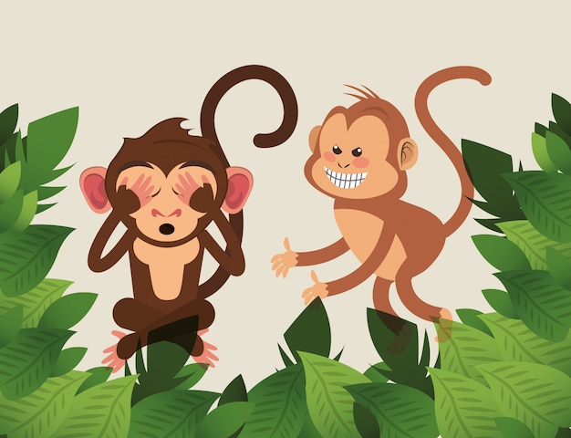 jungle monkey cartoon 