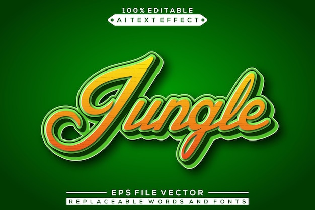 Jungle-teksteffect bewerkbaar