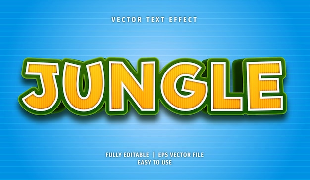 Jungle-teksteffect, bewerkbare tekststijl