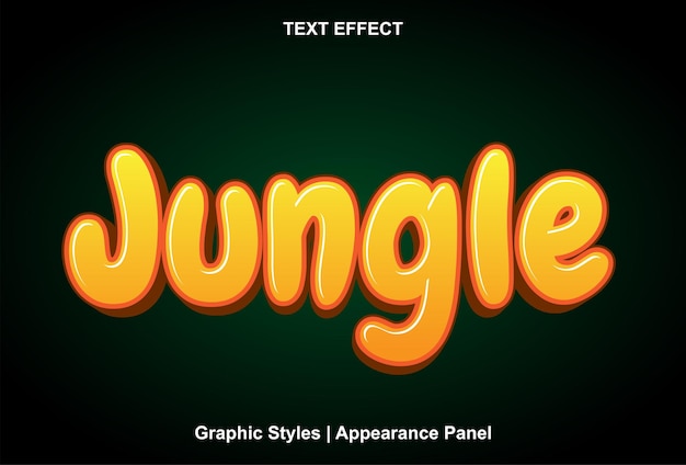 Jungle-teksteffect met grafische stijl