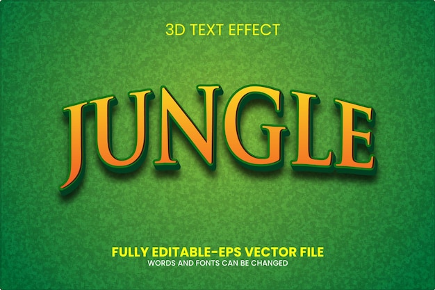 Vector jungle teksteffect