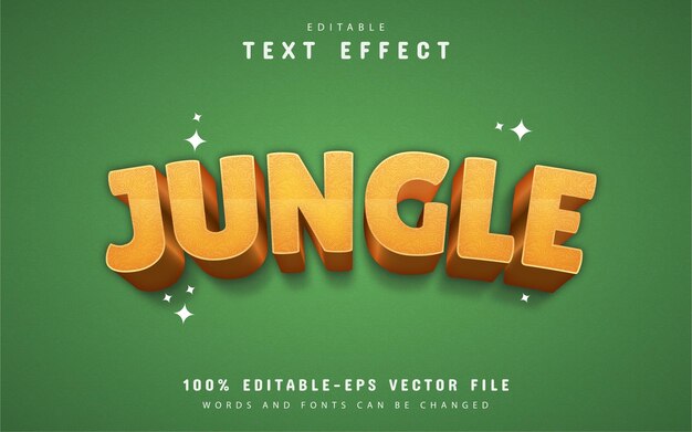 Jungle text effect