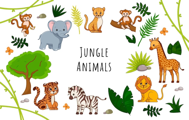 Jungle with animals