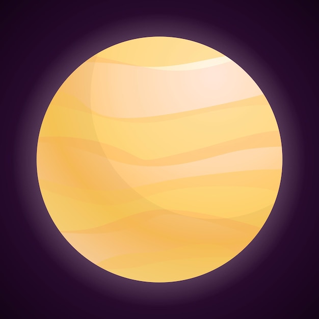 Vector jupiter icon cartoon of jupiter vector icon for web design isolated