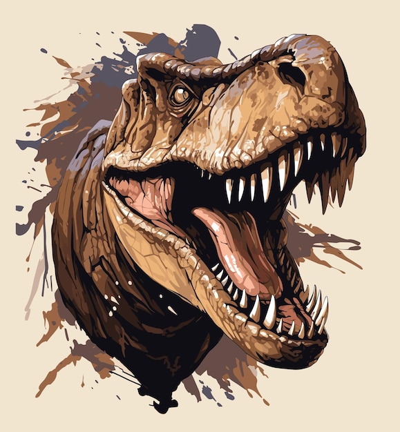 Drawing t-rex, jurassic park 