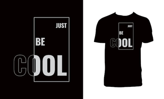 シンプルなタイポグラフィーTシャツデザイン