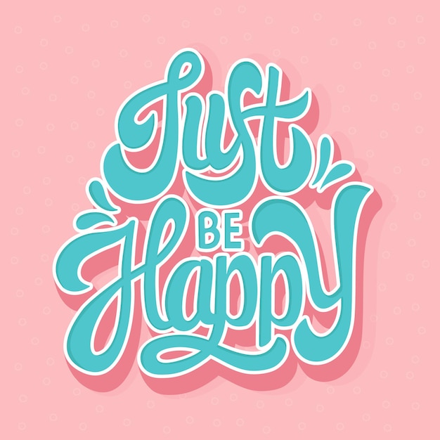 just be smile lettering