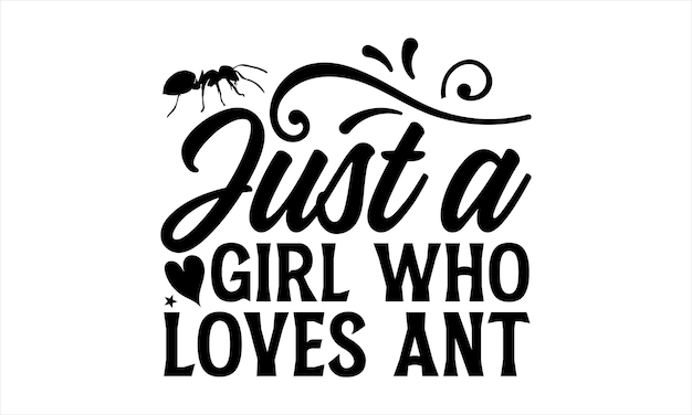 개미를 사랑하는 소녀.