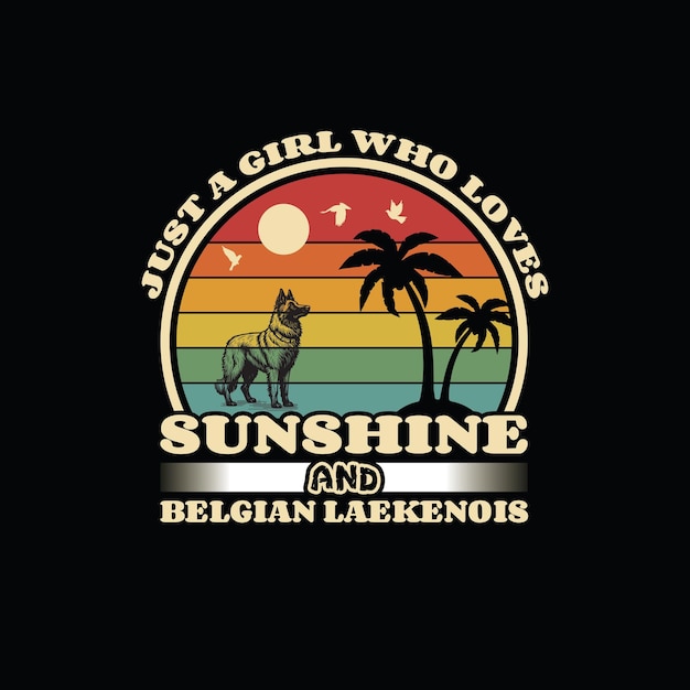단지 빛을 사랑하는 소녀와 벨기에 라케노이 티셔츠
