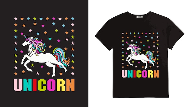 Solo una ragazza che ama unicorn tshirt design vector